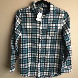 Boys Crazy 8 plaid flannel button down sz L 10/12